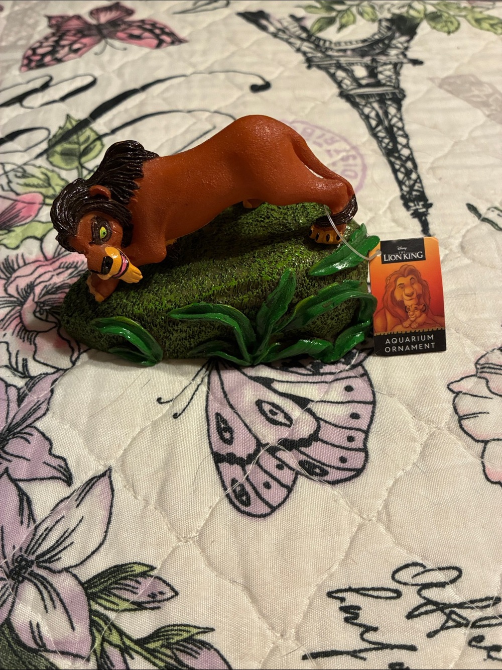 Disney The Lion King Yellow Lion Aquarium Ornament